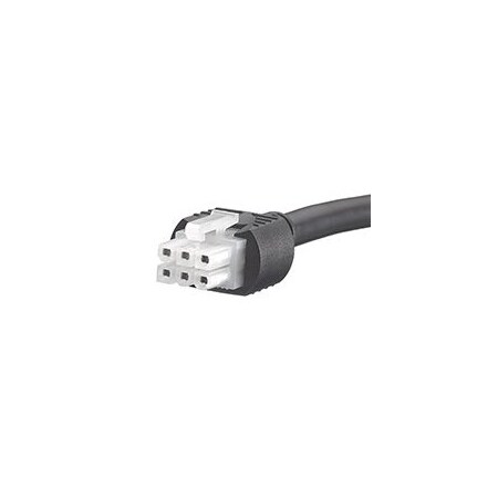 Molex Minifit Jr 6 Circuit Black 2M Overmolded 245135-0620
